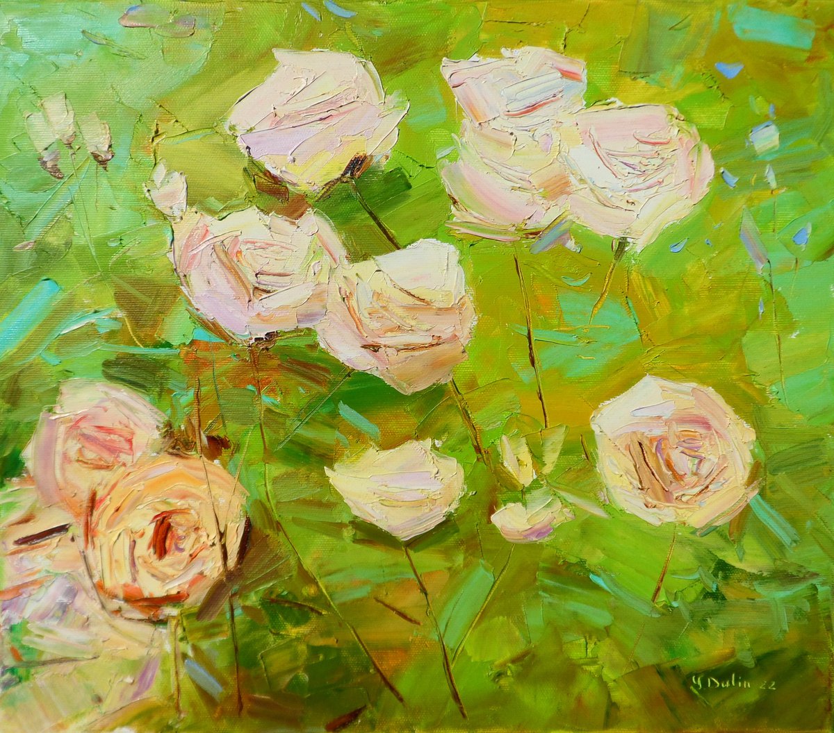 Cascading roses by Yehor Dulin