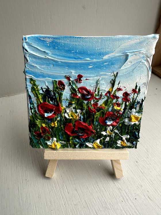 Poppies red flowers