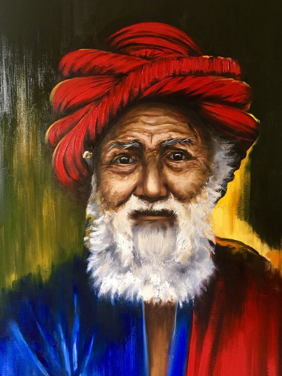 Red turban