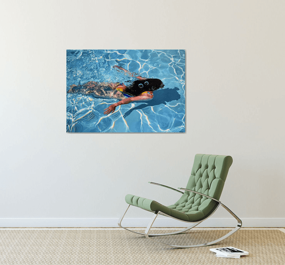 Limitless - Large Swimming Painting