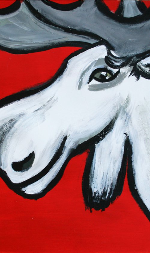 Elk /  ORIGINAL PAINTING by Salana Art Gallery