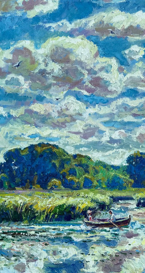 Where the sky meets the water by Andrii Chebotaru