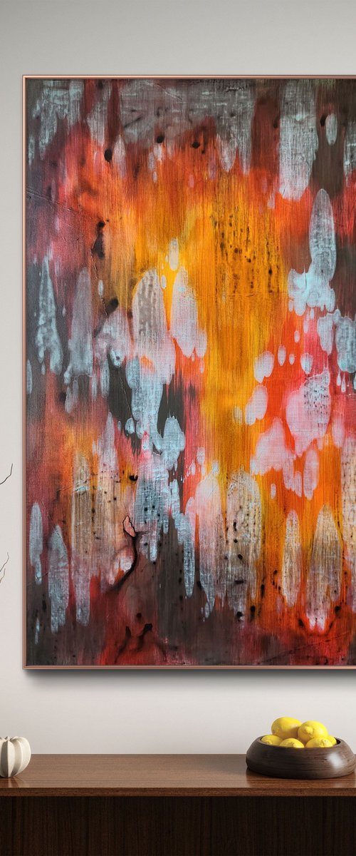 AFTERLIGHT II - Abstract Painting by Orvvet