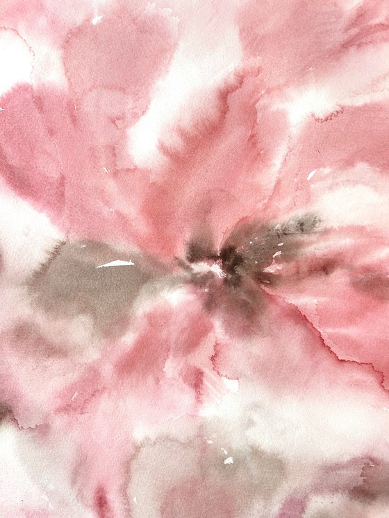 Pink abstract flowers