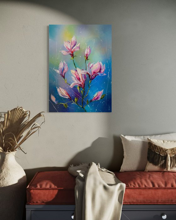 Blooming magnolia