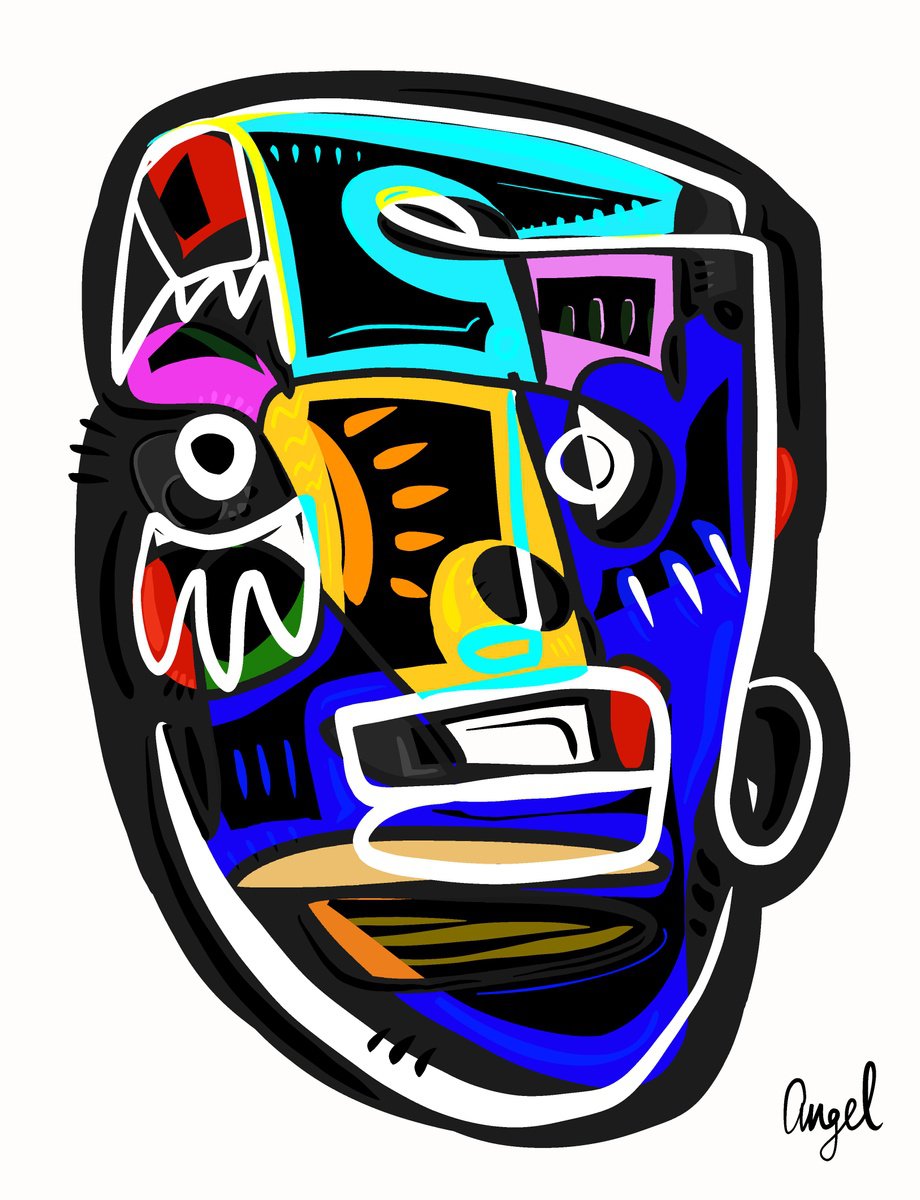 COLORFUL FACE by ngel Rivas