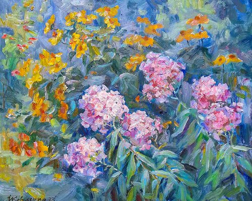 Lilac in the garden by Ivan Kovalenko