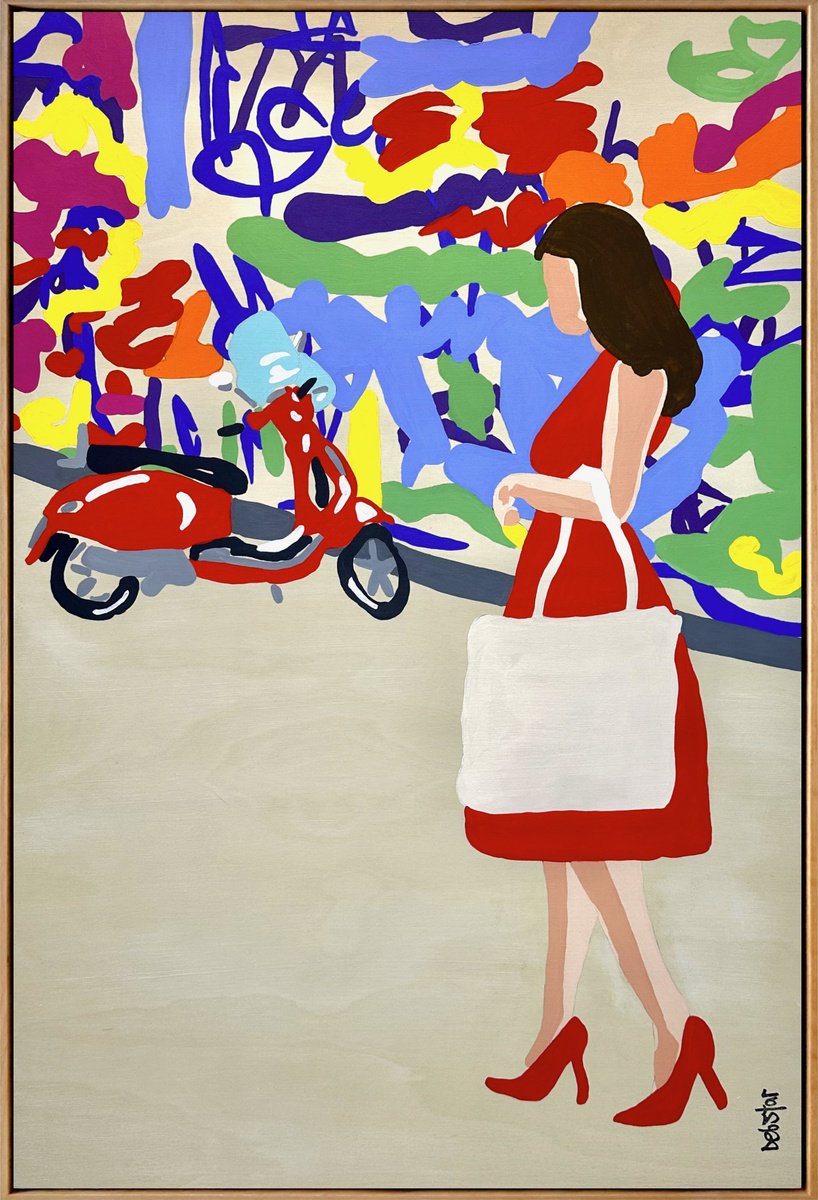 Urban And Pop Acrylic Painting , Snapshots Of Summer Graffiti 64Cm X 94.5Cm By Deborah Lang, 25 X 37, Artwork For Sale On Artfinder