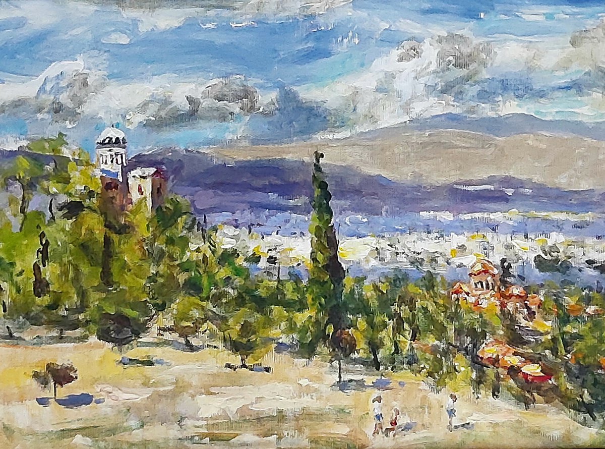 clouds over city by Dimitris Voyiazoglou