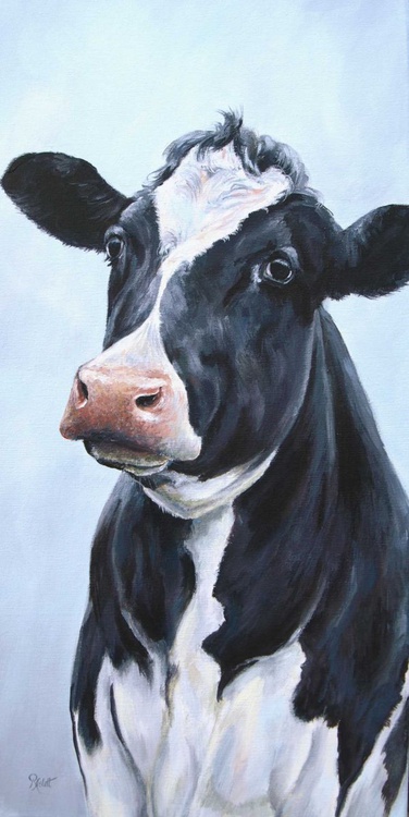 Henry Cow Acrylic Painting By Ruth Aslett Artfinder