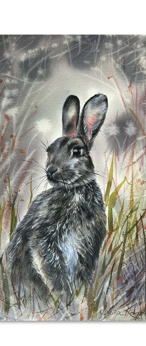 Grey Rabbit by Alina Karpova