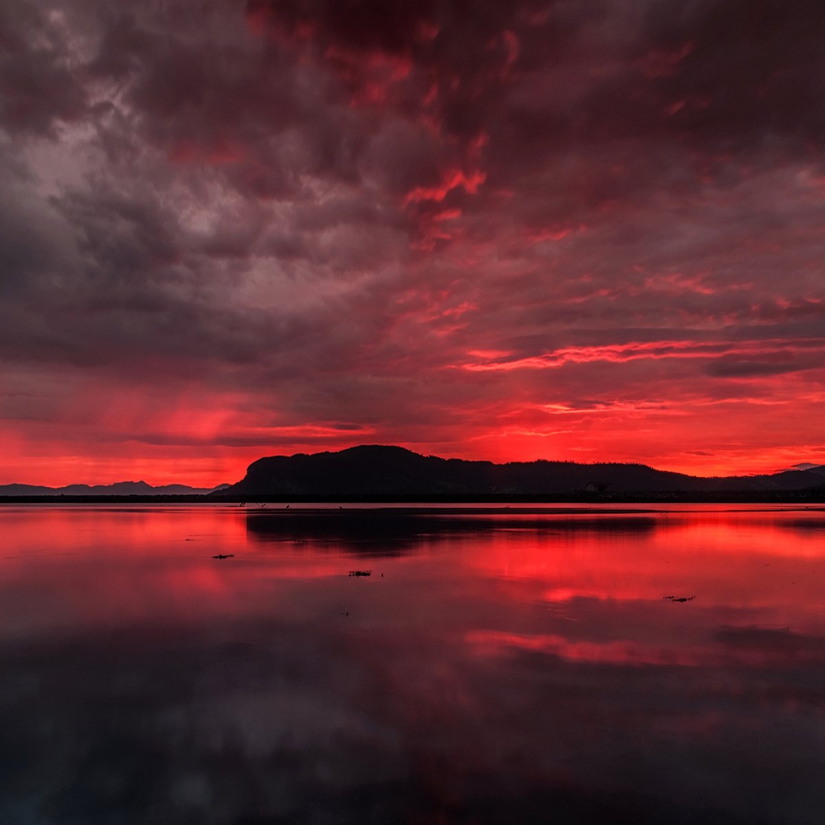 The red sunset by Jacek Falmur