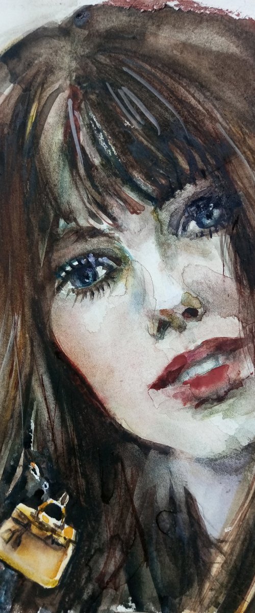 JANE BIRKIN 's Portrait by Oxana Raduga