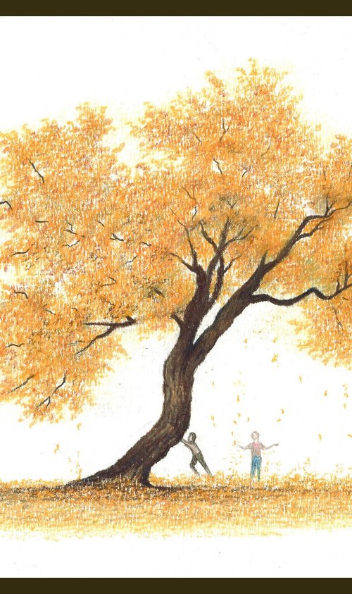 Yellow silk cotton tree by Shweta  Mahajan