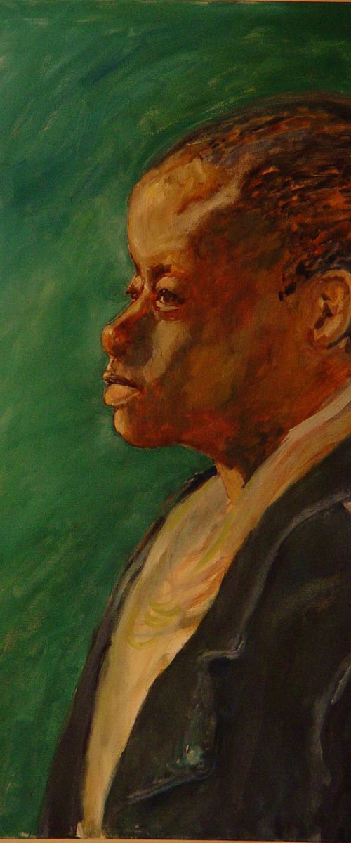 Jamila, Portrait Of An African-American Woman by Leon Sarantos