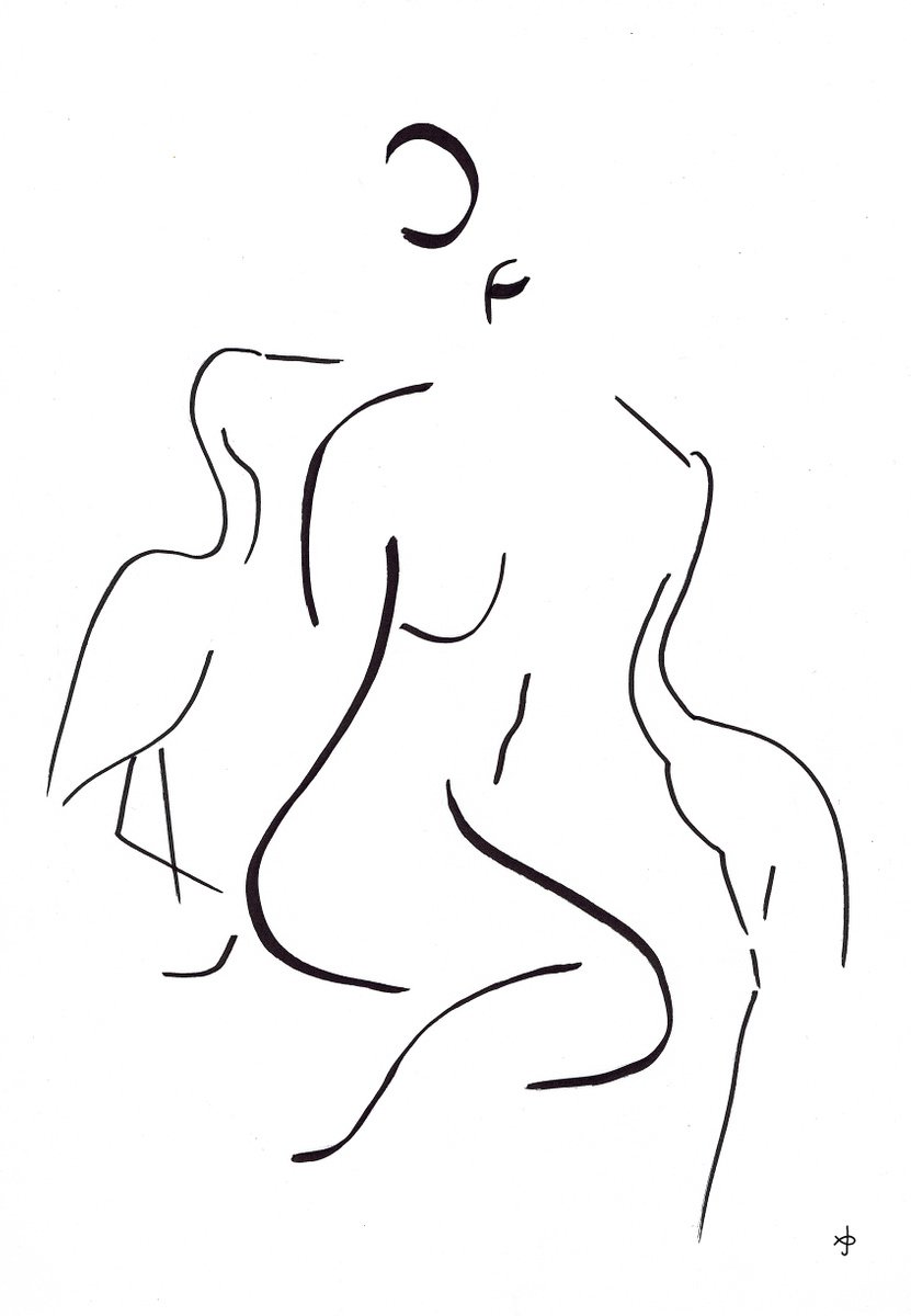 Expressive Ink Drawing , #002 The Joy Of Life By David Jones, 11 X 16, Artwork For Sale On Artfinder