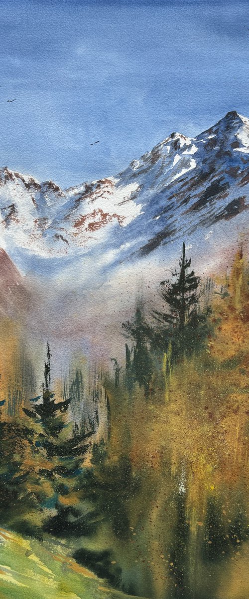 Autumn in mountains by Anna Zadorozhnaya