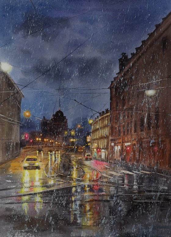 Rainy Night Lights