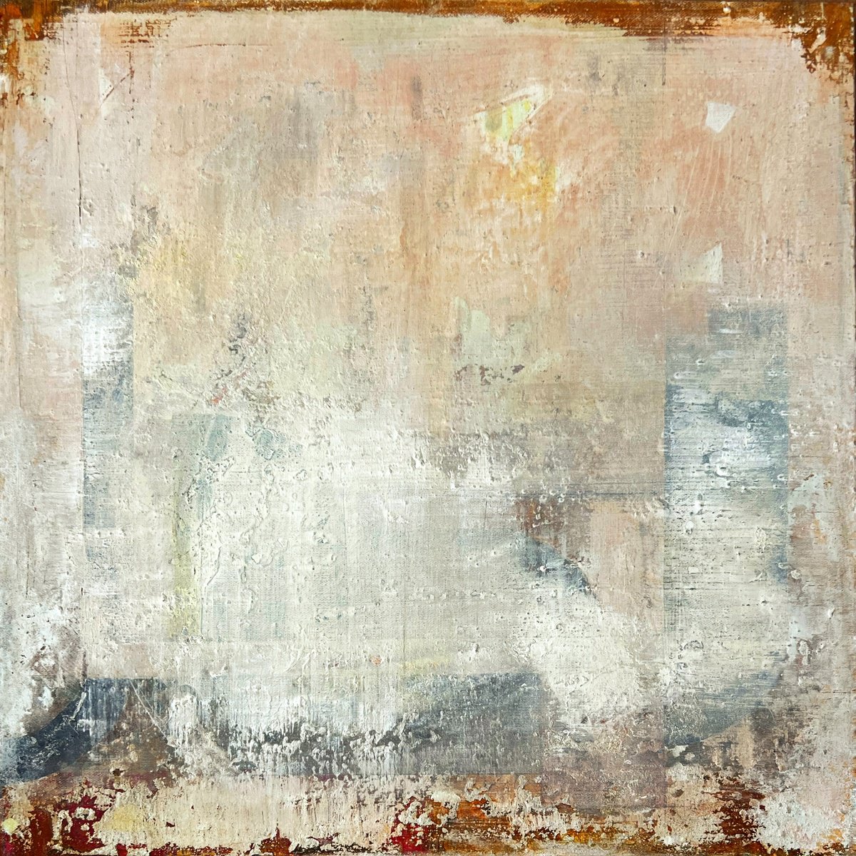 Abstract Painting By Sergio Aranda, 20 X 20", Rhythm Of Nothingness, Original Artwork