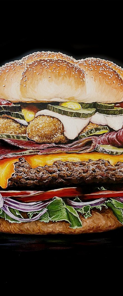 Burger by Elena Adele Dmitrenko