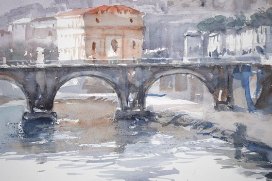 The angels' bridge in Rome (  Ponte Sant'Angelo ) II