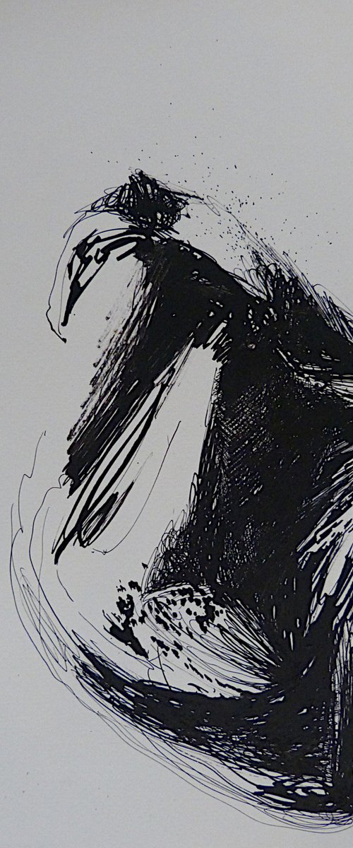 The Surrealist Bird 5, 20x30 cm by Frederic Belaubre