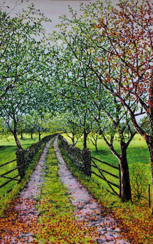 Walk Through the Seasons 122cm x 183cm by Hazel Thomson