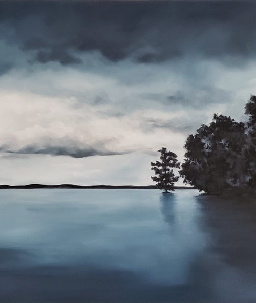 Landscape - Seascape - "Dawn Over Still Water" by Katrina Case