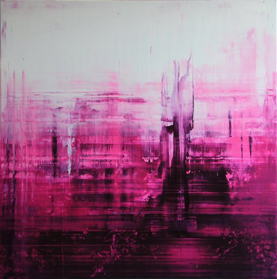 She Likes To Dream In Pink III - 100 x 100 cm - XXL (40 x 40 inches)