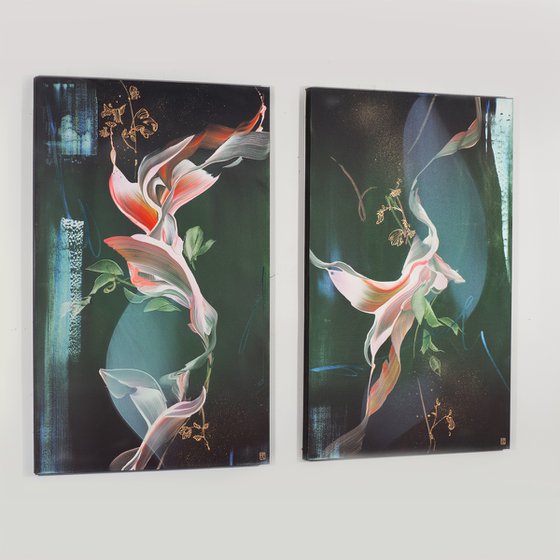 Liminal Fields Diptych