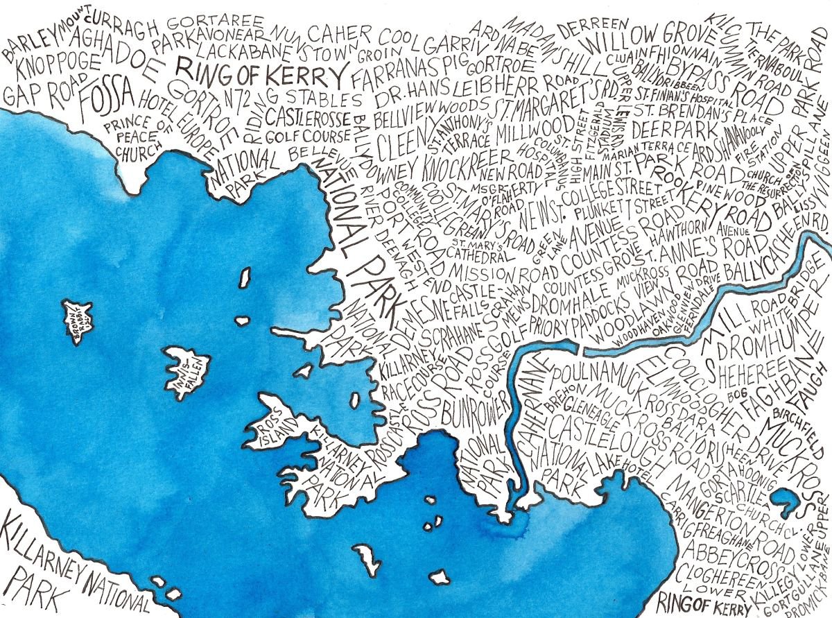 Killarney Word Map by Terri Kelleher