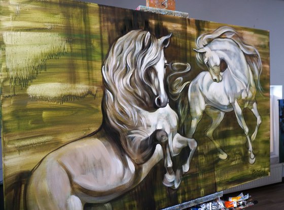 Dance with me. Horses