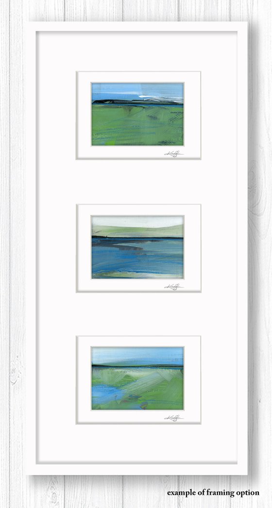 Journey Collection 1 - 3 Landscape Paintings by Kathy Morton Stanion