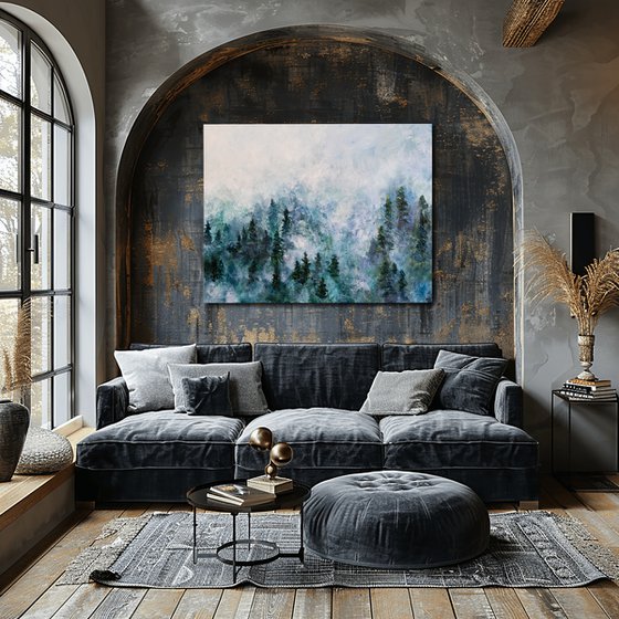 Forest Landscape Oil Painting