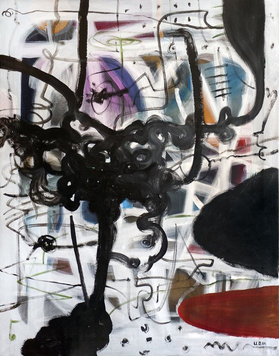 Ace of cups. abstract painting