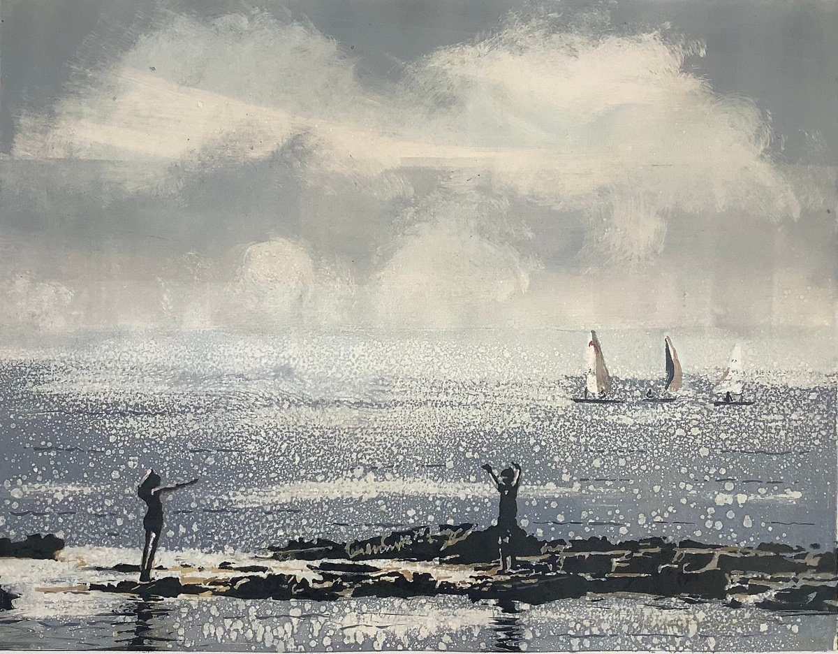 Impressionistic Limited Edition Print , The Wind In Our Sails By Amanda Averillo, 17 X 13, Artwork For Sale On Artfinder
