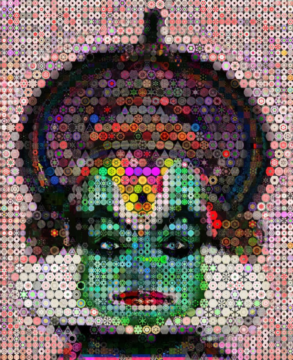 Portrait Collage By John Lijo Bluefish, 60 X 70, Kadakali, Original Artwork