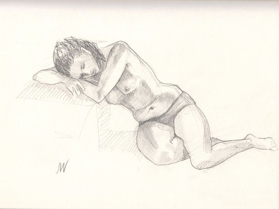 Sketch of Human body. Woman.38