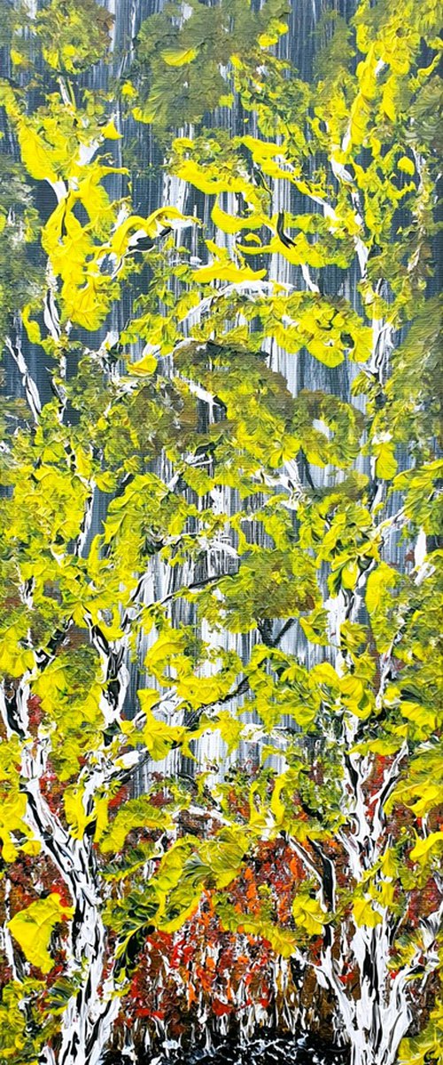 Two Birches by Daniel Urbaník