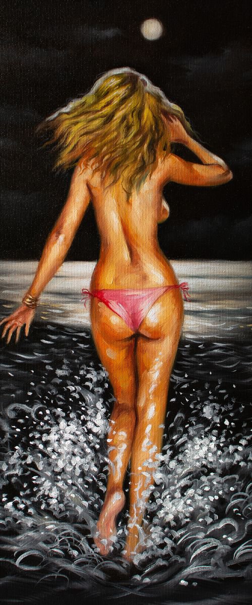 A MIDNIGHT DIP - Commision for David by Yaroslav Sobol