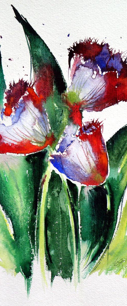 Three tulips by Kovács Anna Brigitta