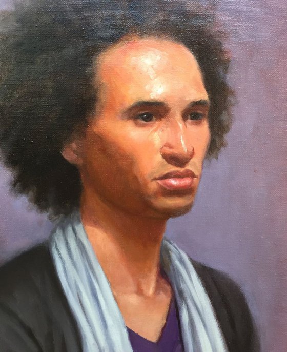 Original oil portrait of a man