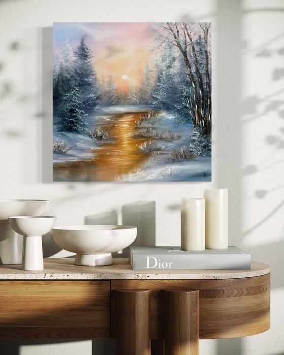 Golden Winter Stillness