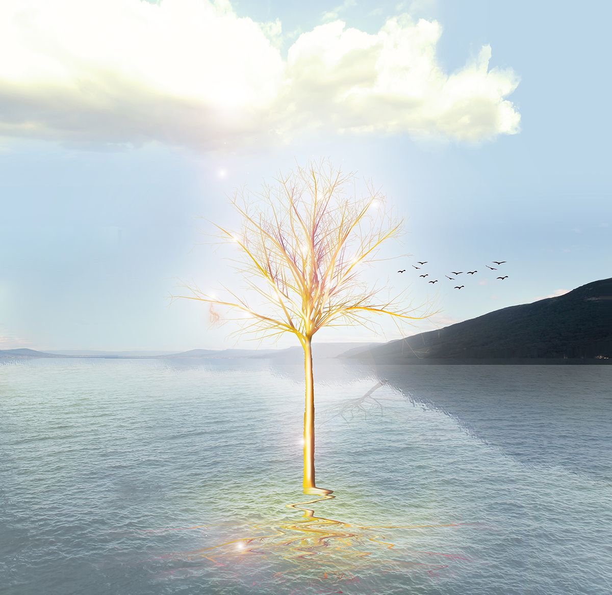 Gold Tree by Vanessa Stefanova