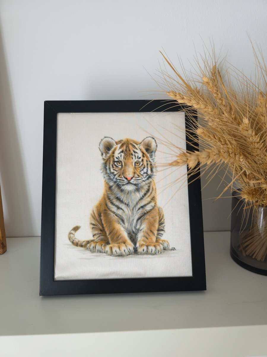 Photorealistic Animal Painting By Olga Belova, 12 X 12", Tender Pause, Original Artwork