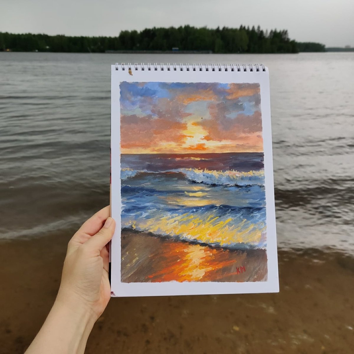Beautiful sunset by Marina Kusraeva