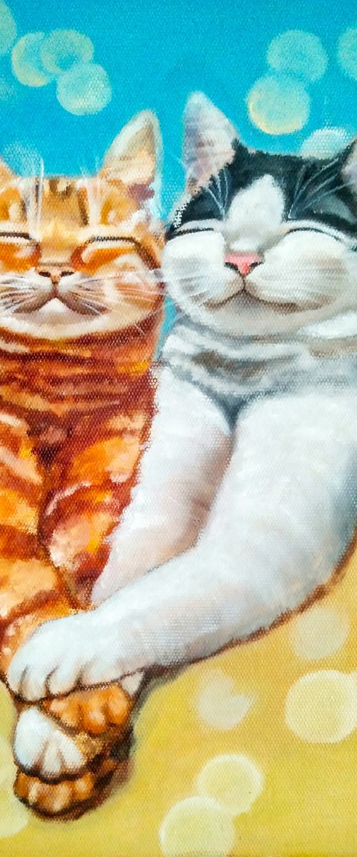 Cats in love by Yulia Berseneva