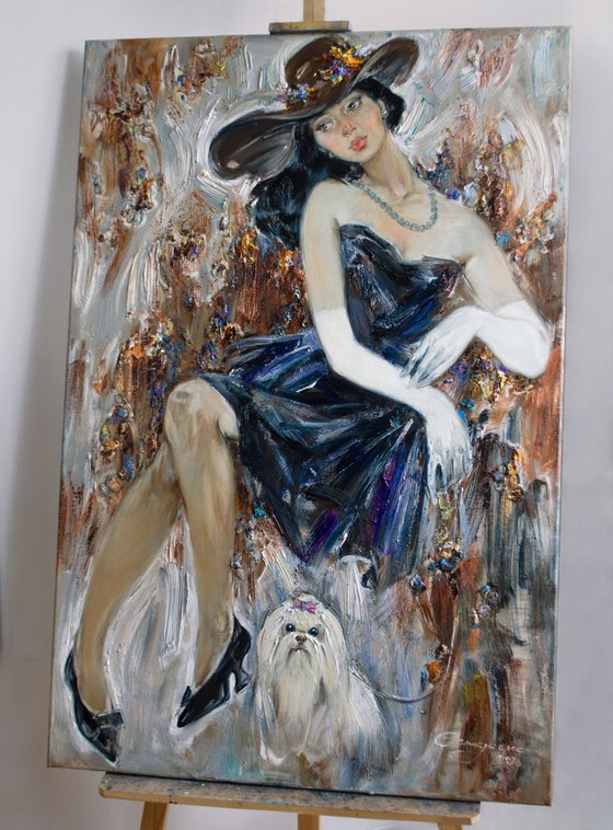 Lady with a dog