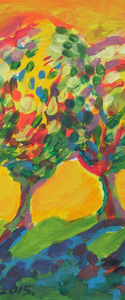 Orchard in yellow by Maja Grecic