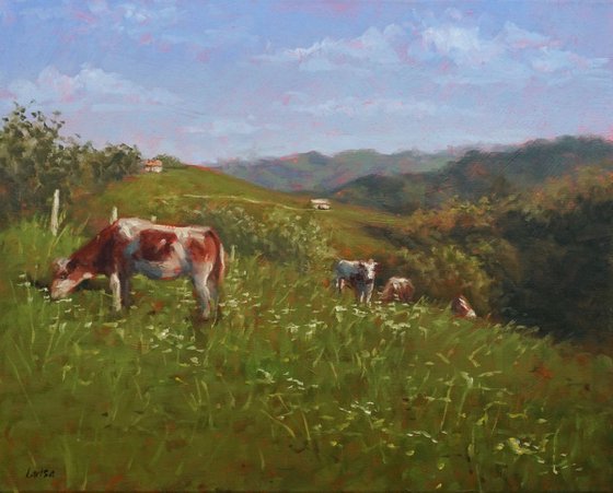 Flower Pasture | Original oil painting